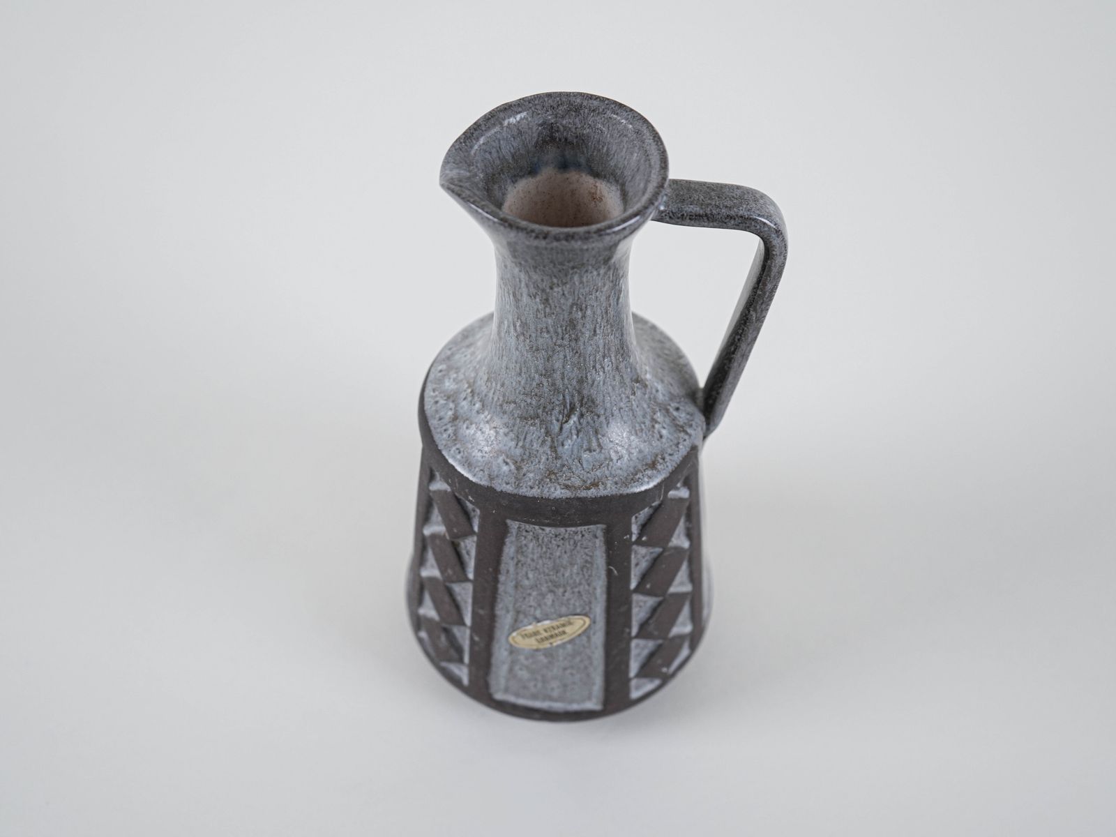 Vase en céramique grise, design danois, années 1970, fabriqué par Frank Keramik photo buy
