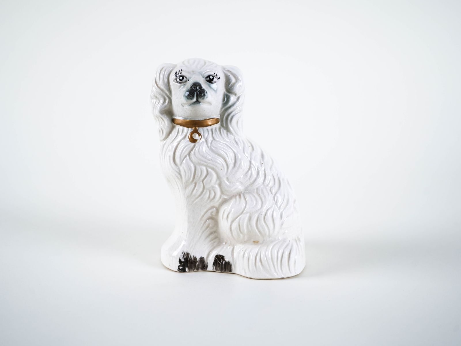 Porcelain Dog Figurine, English Design, 1960s, Manufactured By Beswick England photo Art