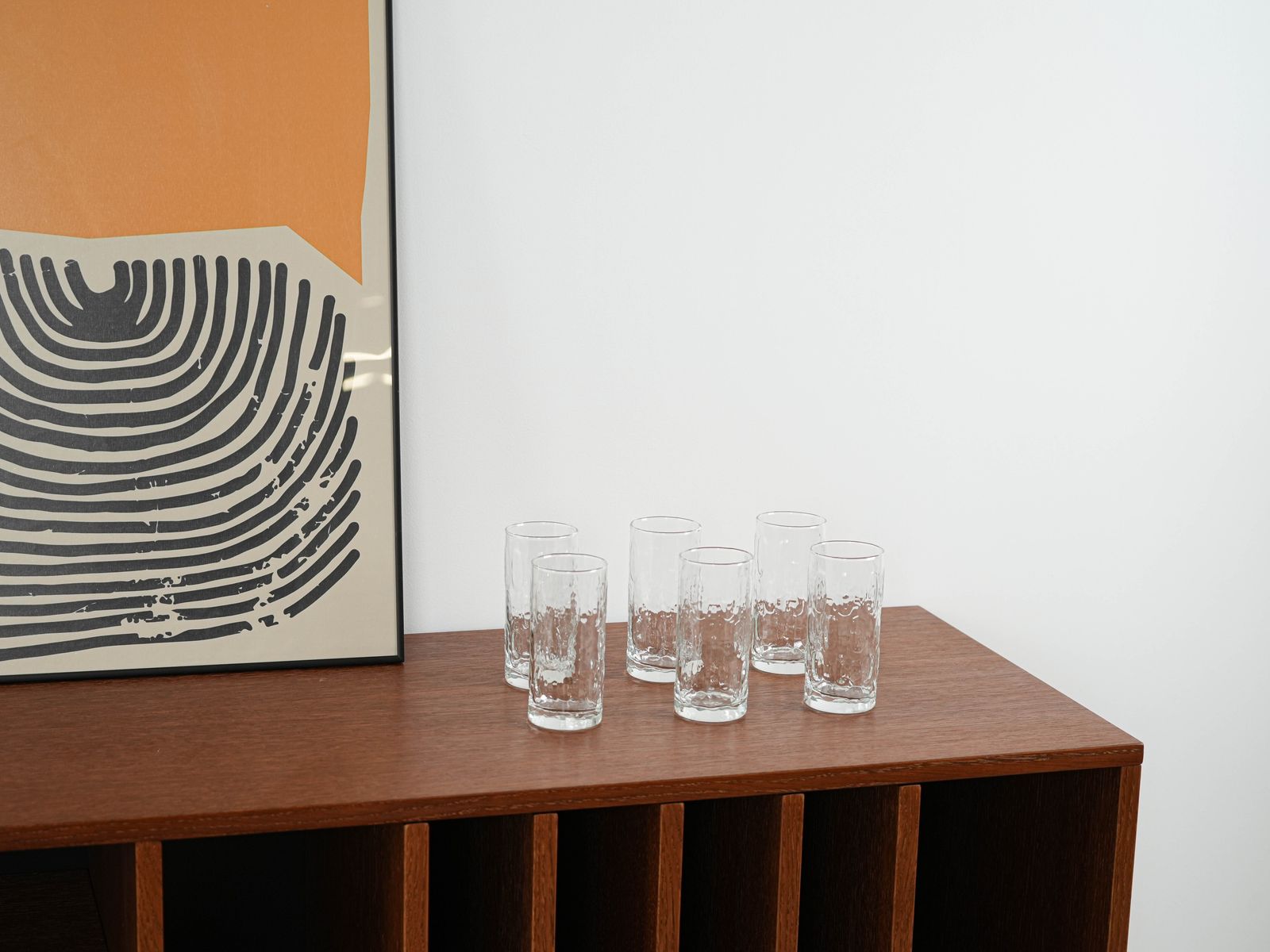 Set van zes glazen, Deens design, jaren 1970, gemaakt in Denemarken photo furniture