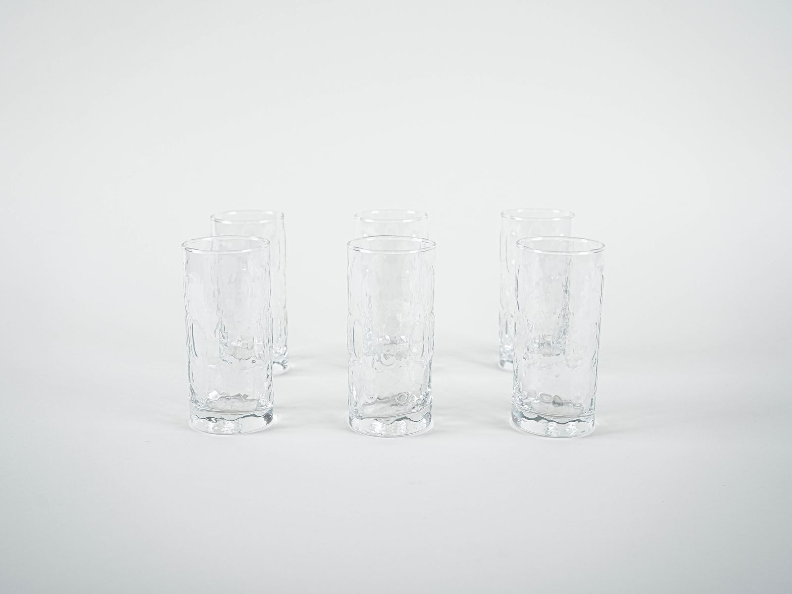 Set van zes glazen, Deens design, jaren 1970, gemaakt in Denemarken photo for sale