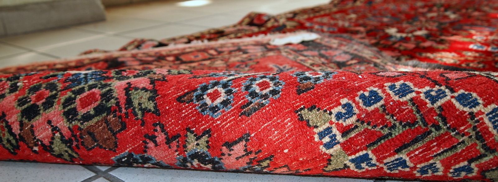 photo for sale Handmade Antique Floral Wool Runner — 84 × 712 Cm — 1910s