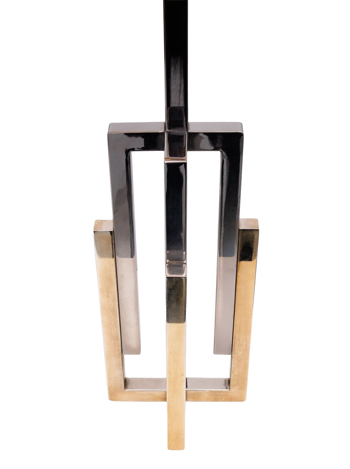 1970s Hollywood Regency Table Lamps, Brass & Chrome photo for sale