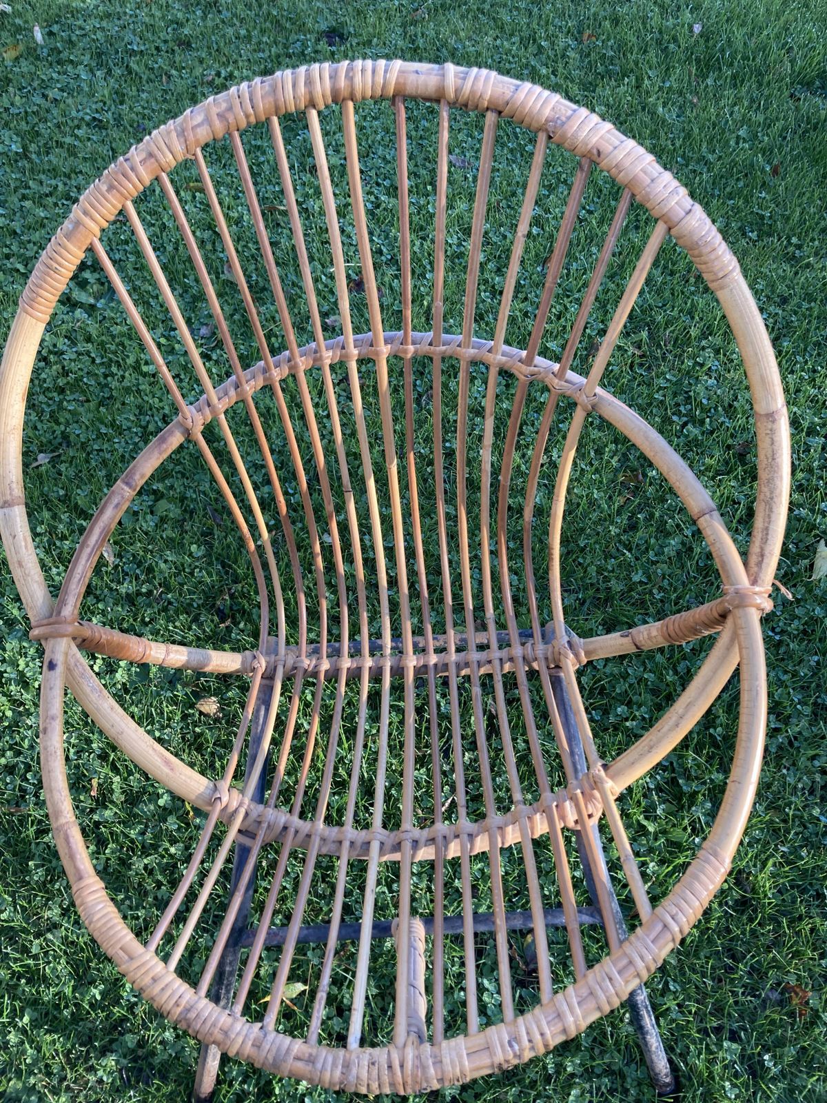 Dirk Van Sliedregt Rattan Armchair For Rohe Noordewolde 60s. photo furniture
