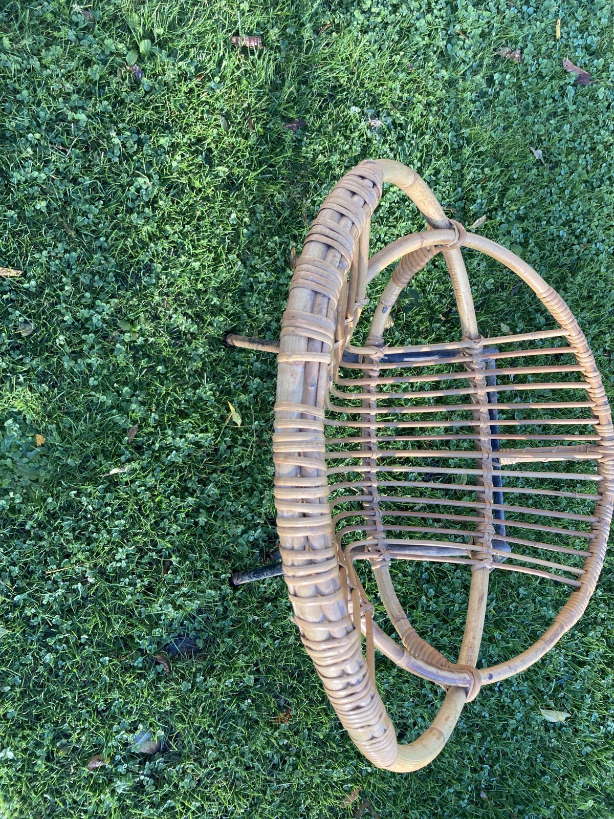 Dirk Van Sliedregt Rattan Armchair For Rohe Noordewolde 60s. photo for sale