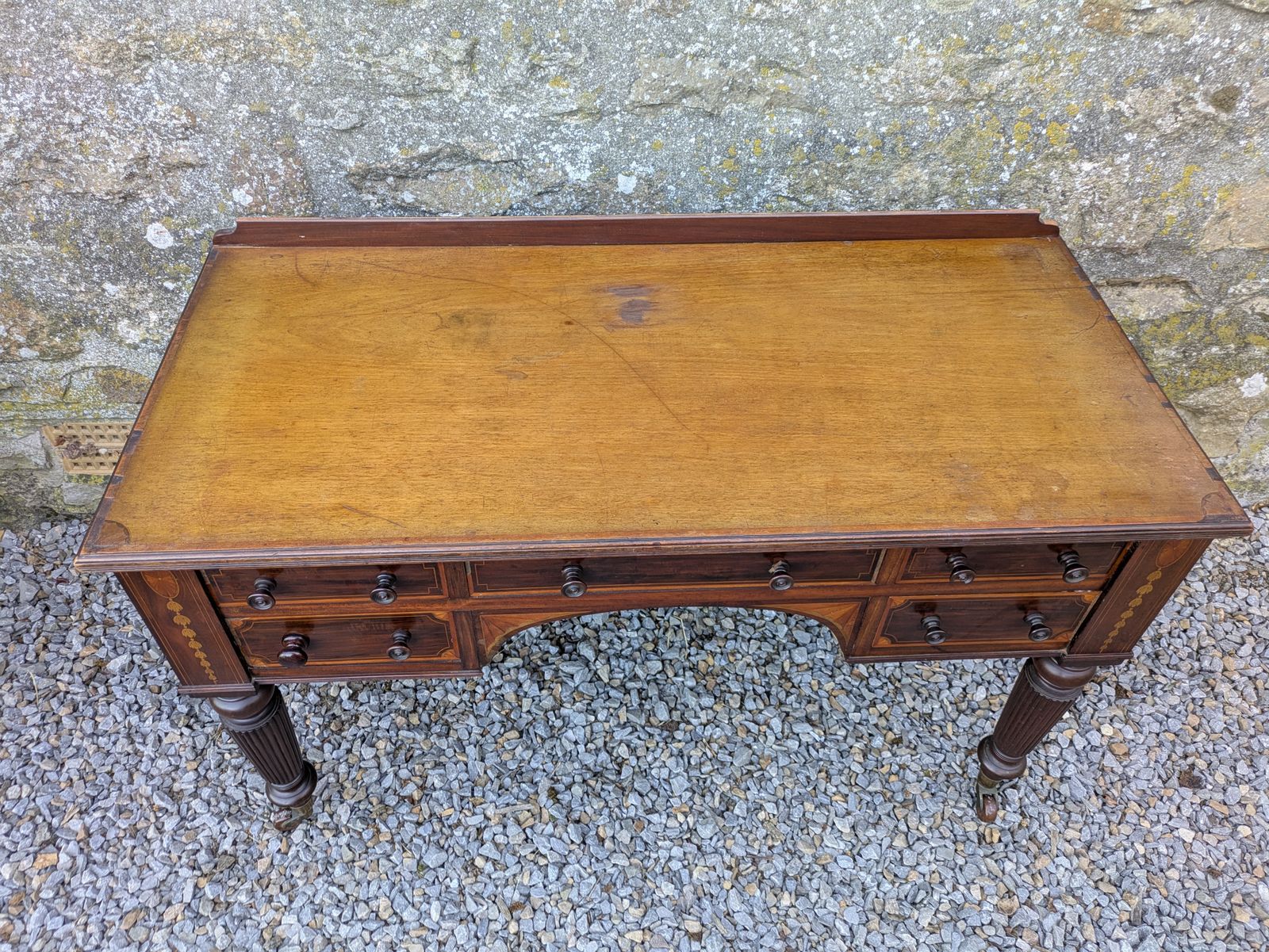 Antique Mahogany Edwards And Roberts Desk photo for sale