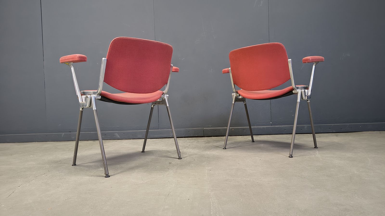 Vintage Dsc 106 Side Chairs By Giancarlo Piretti For Castelli, 1970s   Set Of 6 photo for sale