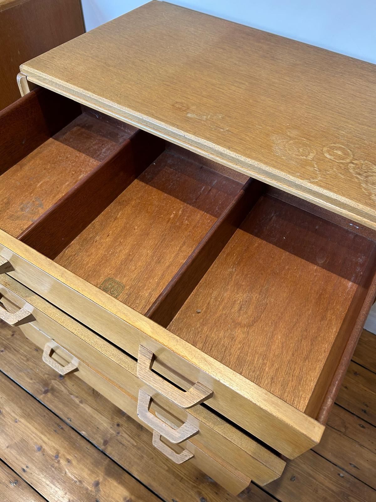 Furniture Pair Of Vintage G Plan Chest Of Drawers   4 Drawer Mid Century E Gomme photo