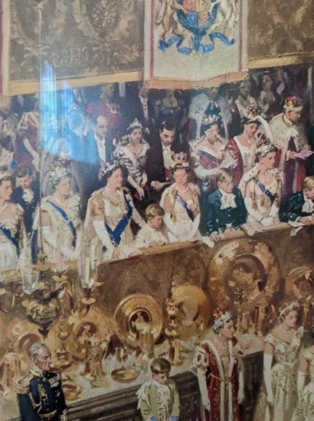 Terence Cuneo Signed Queen Elizabeth II Coronation Print. 106cm X 86cm Framed photo 3500.0