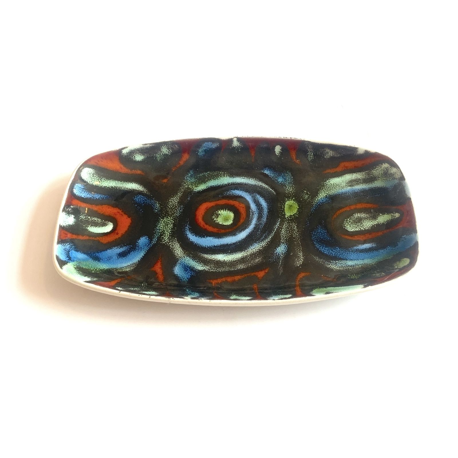 Poole Pottery Delphis Pin Dish By Jean Millership, Shape 361, Mid Century Modern Ceramics photo 50.0