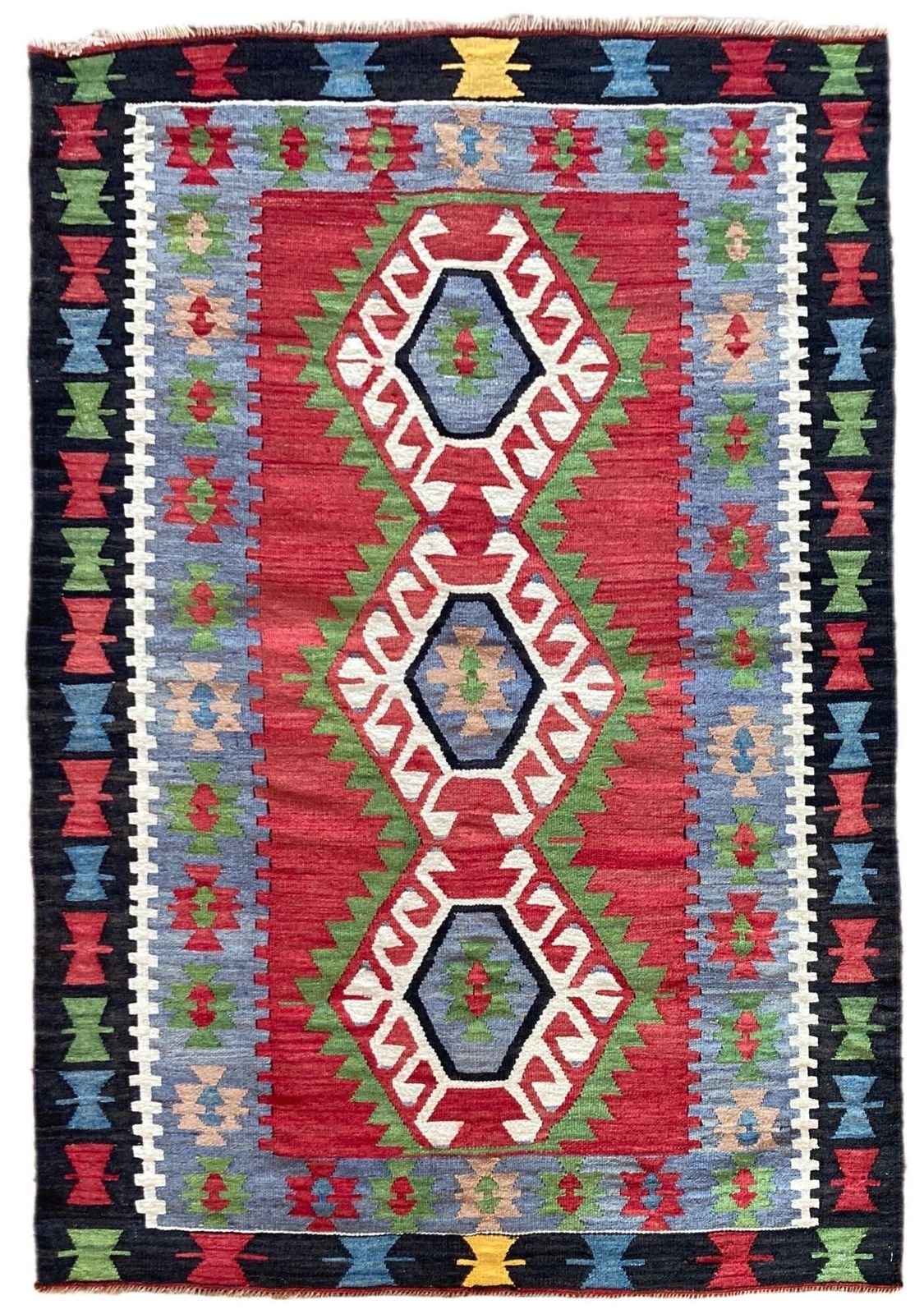 Vintage Anatolisch kilim 1,50 m x 0,98 m