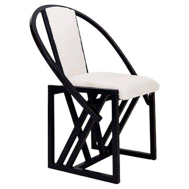 "Contrast" Armchair By Pascal Mourgue   1982   Faux Sheepskin New Upholstery