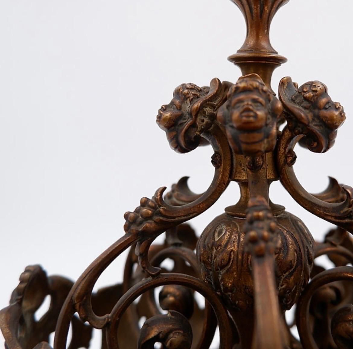 Mid Century Bronze Abstract Sculpture In Belle époque Style, 31.5 Cm photo 737.0