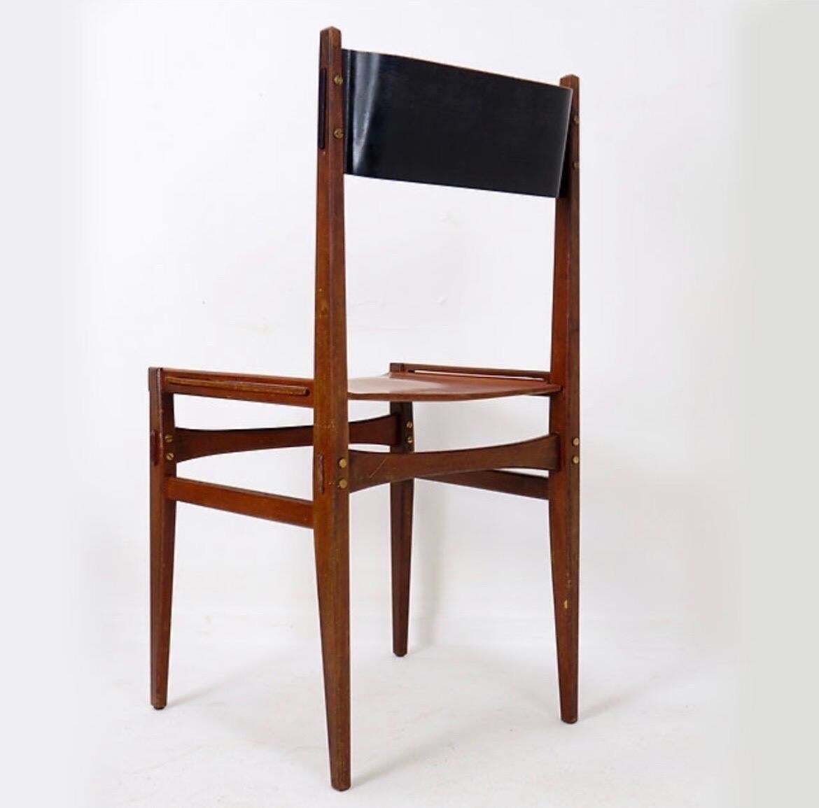 Mid Century Italian Chair By Pozzi & Verga, Bentwood & Brass, 1960s photo furniture