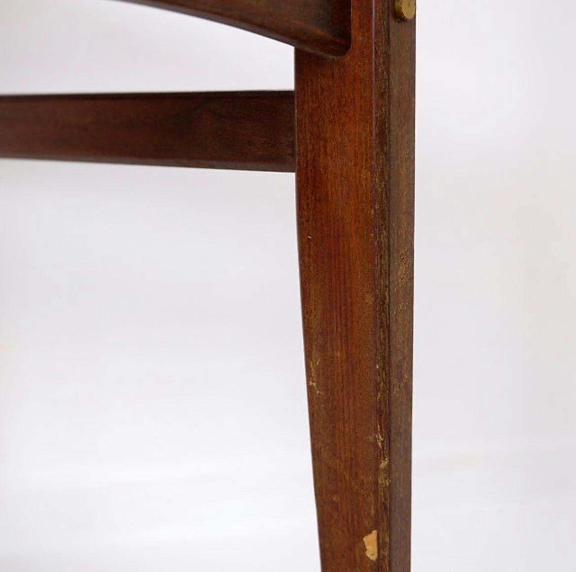 1430.0 Mid Century Italian Chair By Pozzi & Verga, Bentwood & Brass, 1960s photo