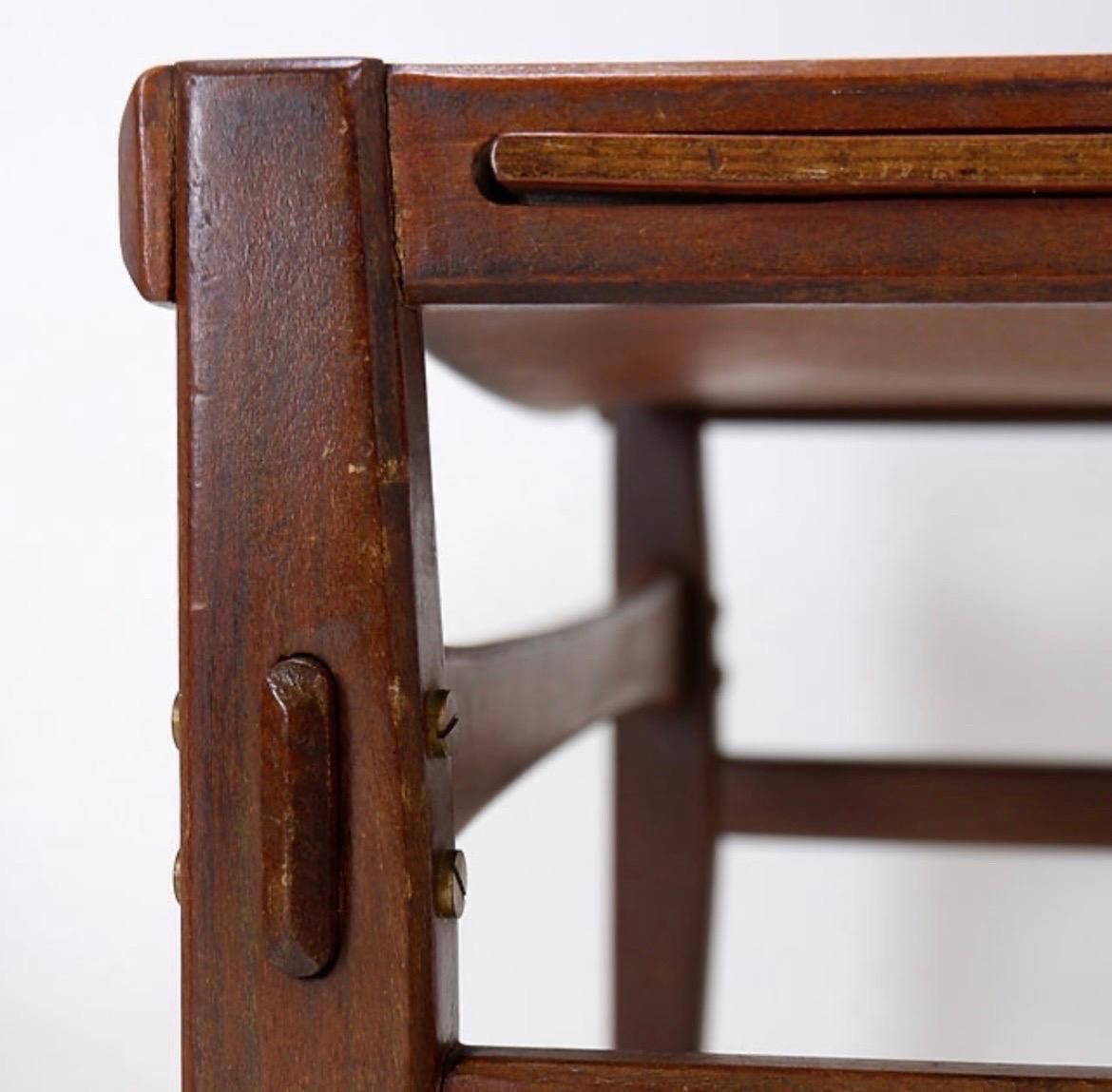 photo vinterior Mid Century Italian Chair By Pozzi & Verga, Bentwood & Brass, 1960s