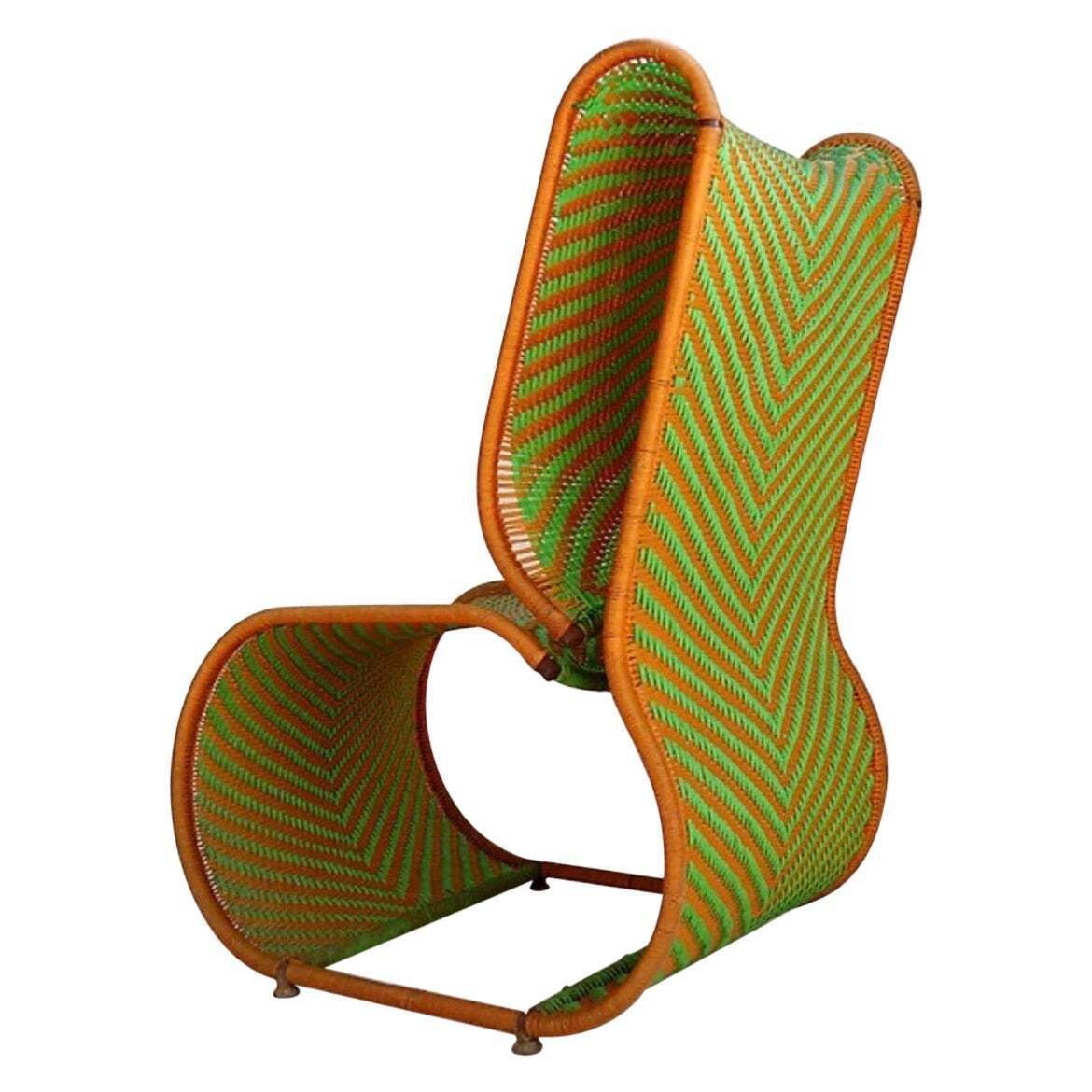 Patricia Urquiola Style Mid Century Modern Indoor/Outdoor Lounge Chair   20th