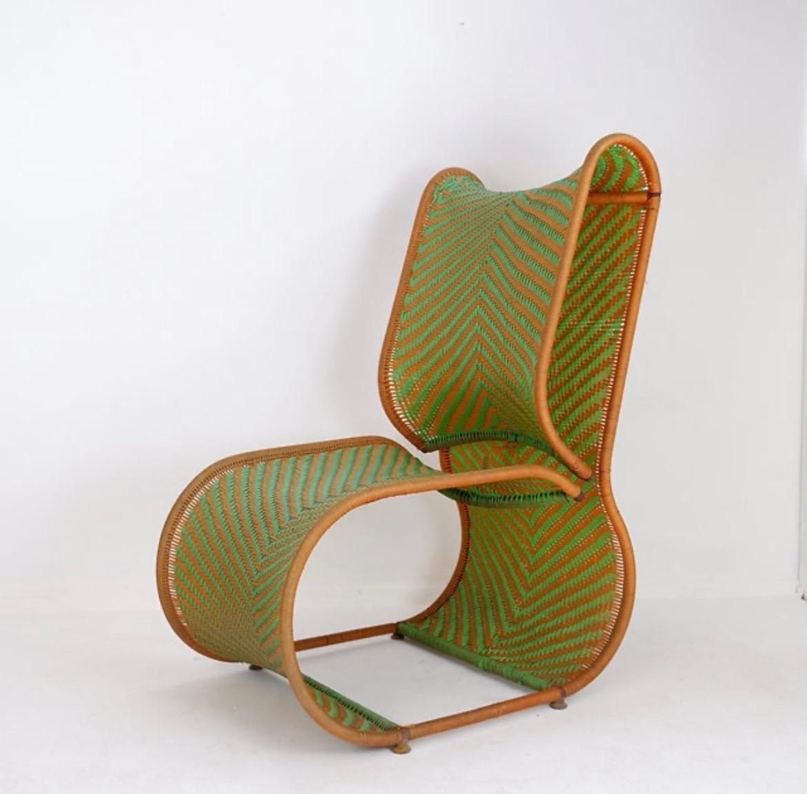 Patricia Urquiola Style Mid Century Modern Indoor/Outdoor Lounge Chair   20th photo furniture