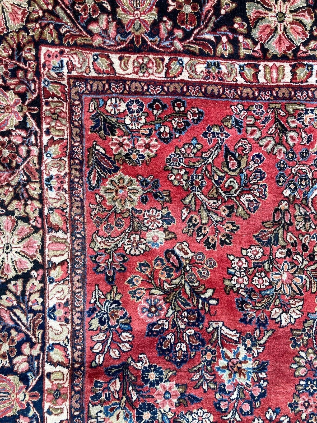 3900.0 Antiek Sarouk tapijt 3,07 m x 2,45 m photo