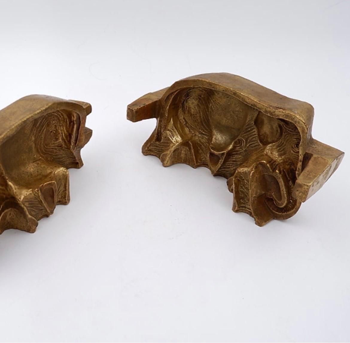 Bronze Foundry Mold Sculpture, Curiosity Cabinet, Vintage Art, 1980 photo vintage