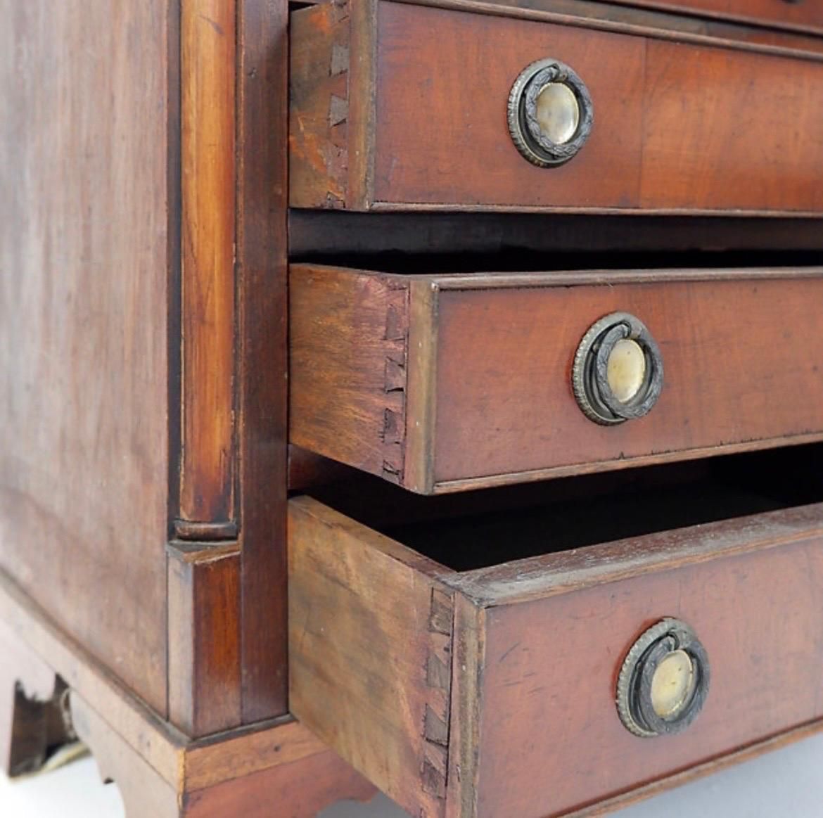 Victorian Style Chest Of Drawers, Hardwood, Antique Commode, 1970s photo buy