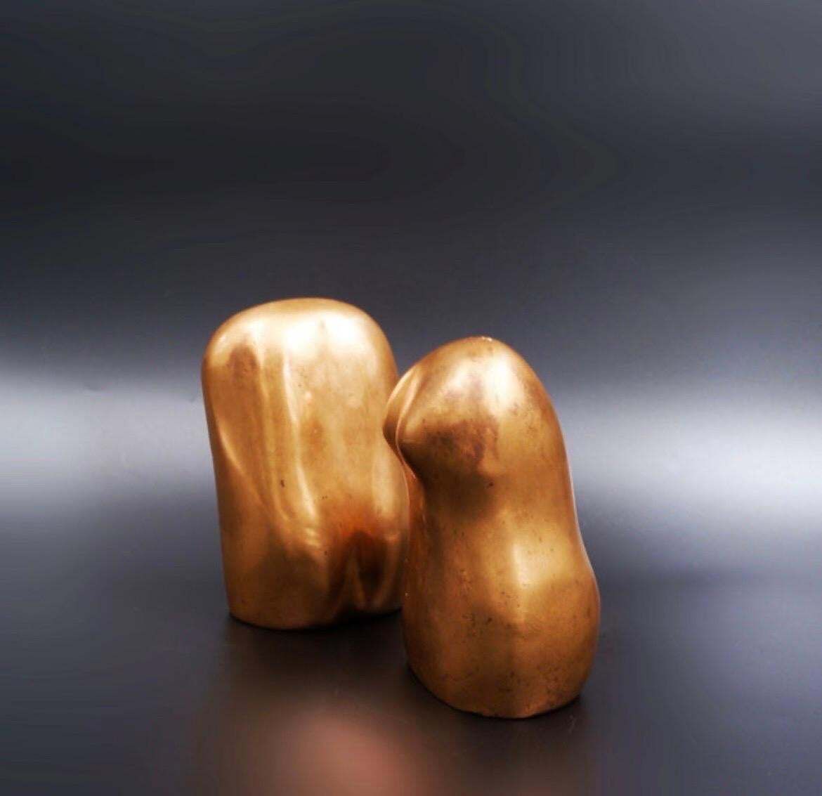 photo for sale Antique Bronze Busts Sculpture Set, Decorative Art, 1987, Good Shape