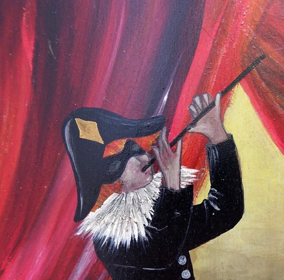 'Carnival' Acrylic Painting On Panel, Belgium, 1990s, Renée Smith Odou photo 780.0