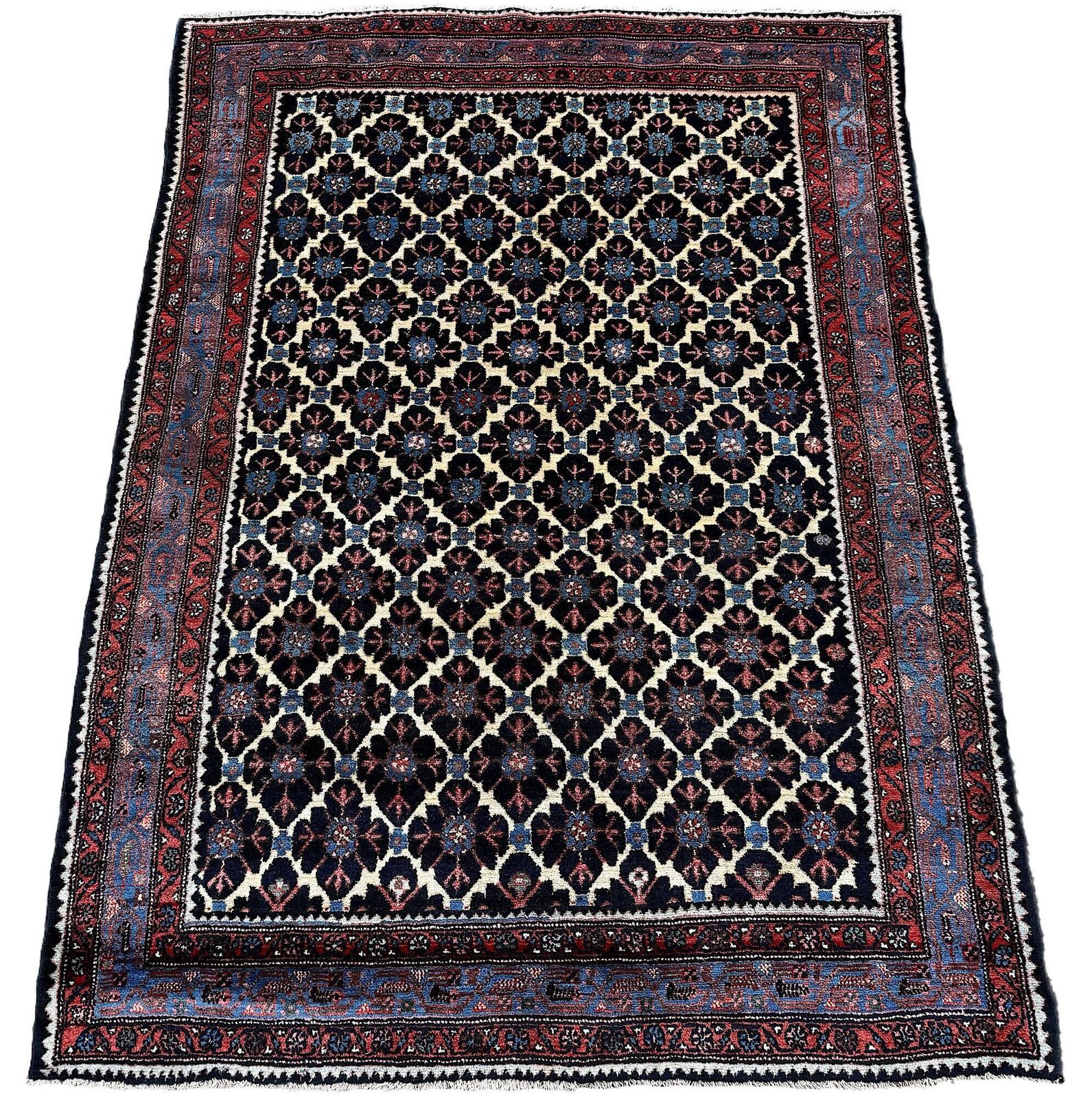 Antiek Hamadan tapijt 1,96 m x 1,43 m photo furniture