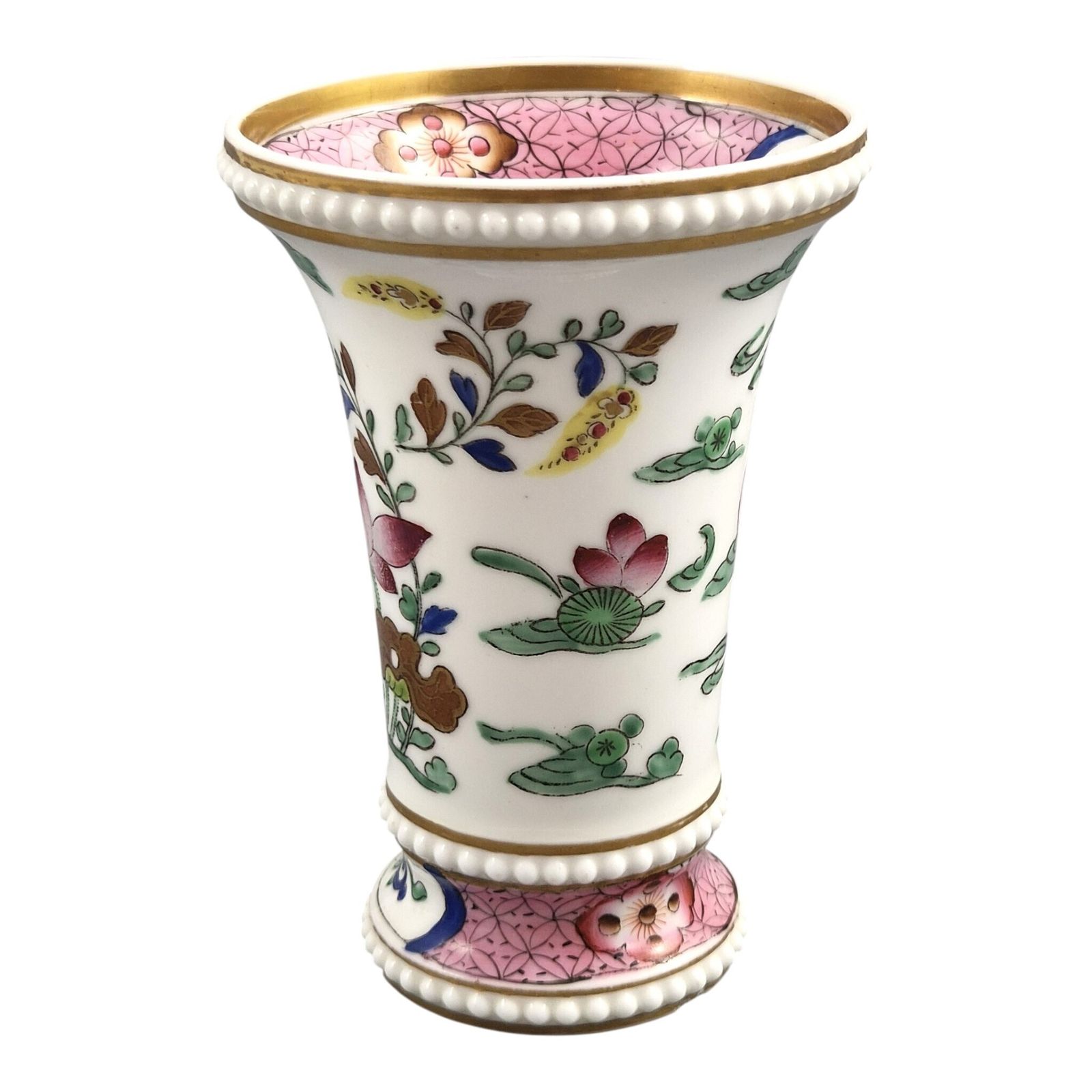 Regency Spode Chinoiserie Spill Vase With Mandarin Ducks, C. 1820–1825 photo Woonaccessoires