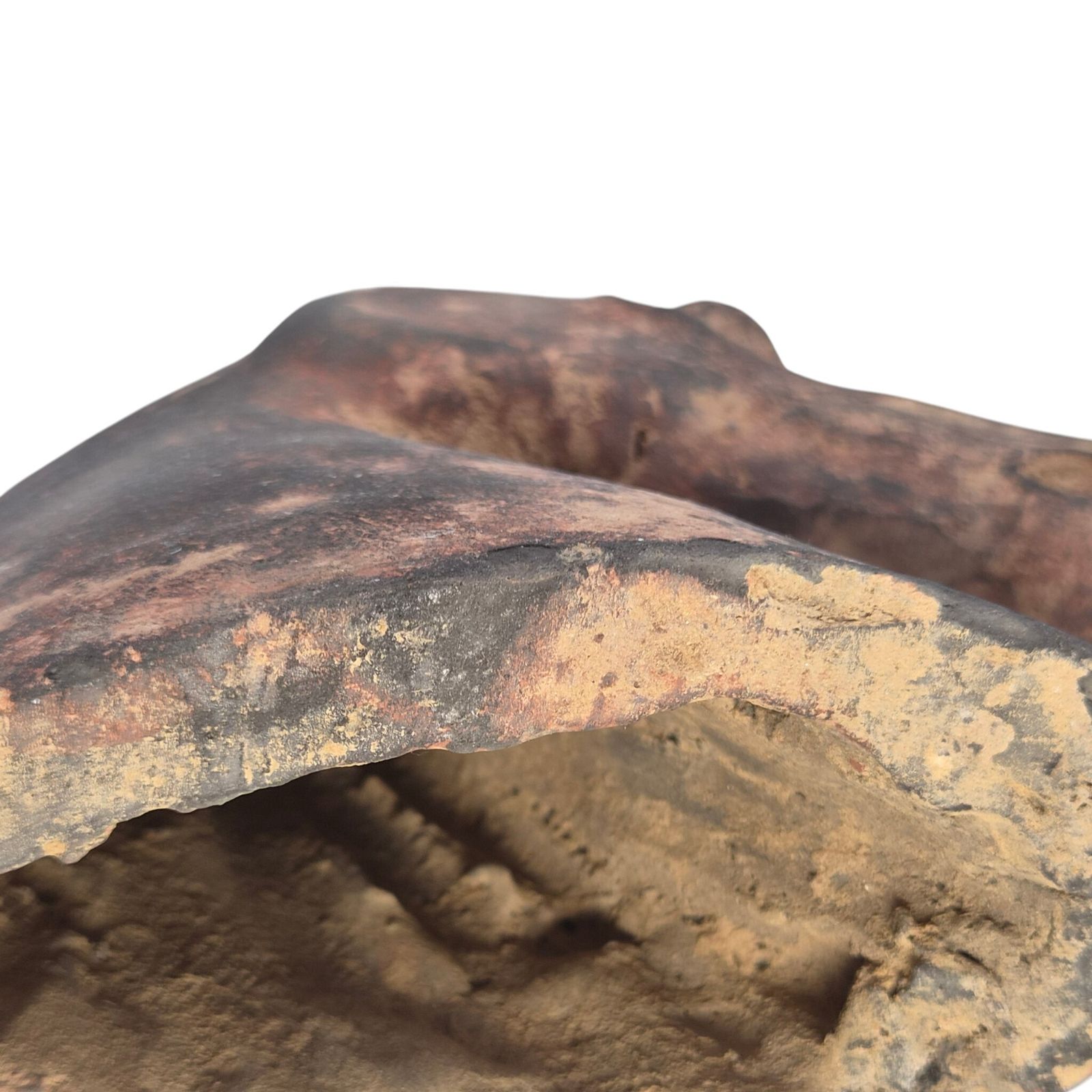 photo vinterior Chinese Han Dynasty Type Painted Terracotta Horse Head, Mingqi Tomb Figure