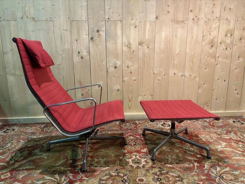 Charles Eames Bauhaus Aluminum Armchair And Ottoman photo Furniture