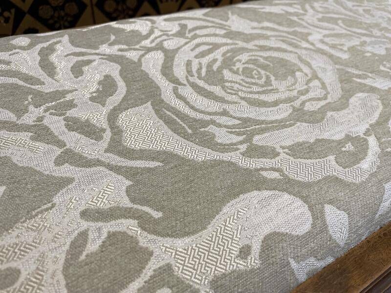 Louis XVI Style Piano Bench With Fabric Seat photo 468.0