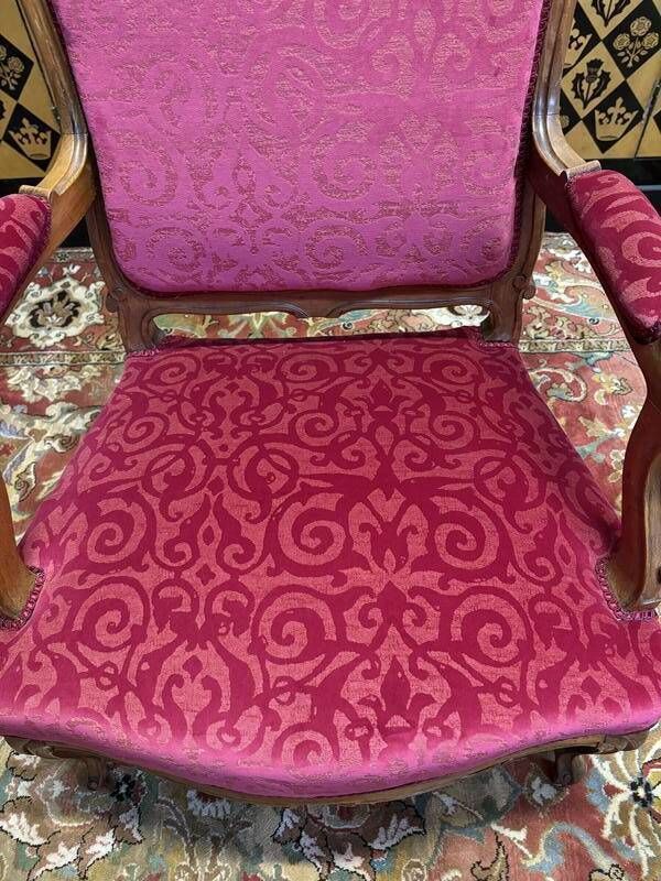 photo for sale Pair Of Louis XV Style Armchairs, 19th Century
