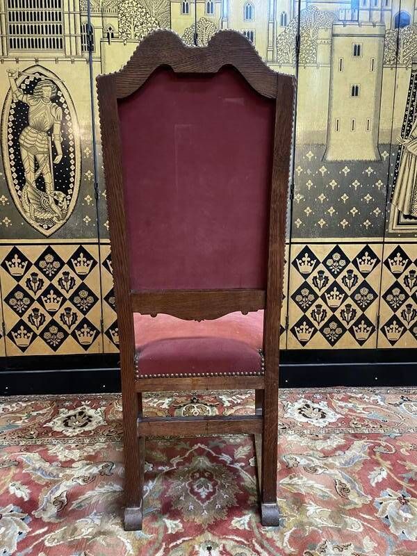 Set Of 6 Renaissance   Louis XIII Chairs In Oak photo buy