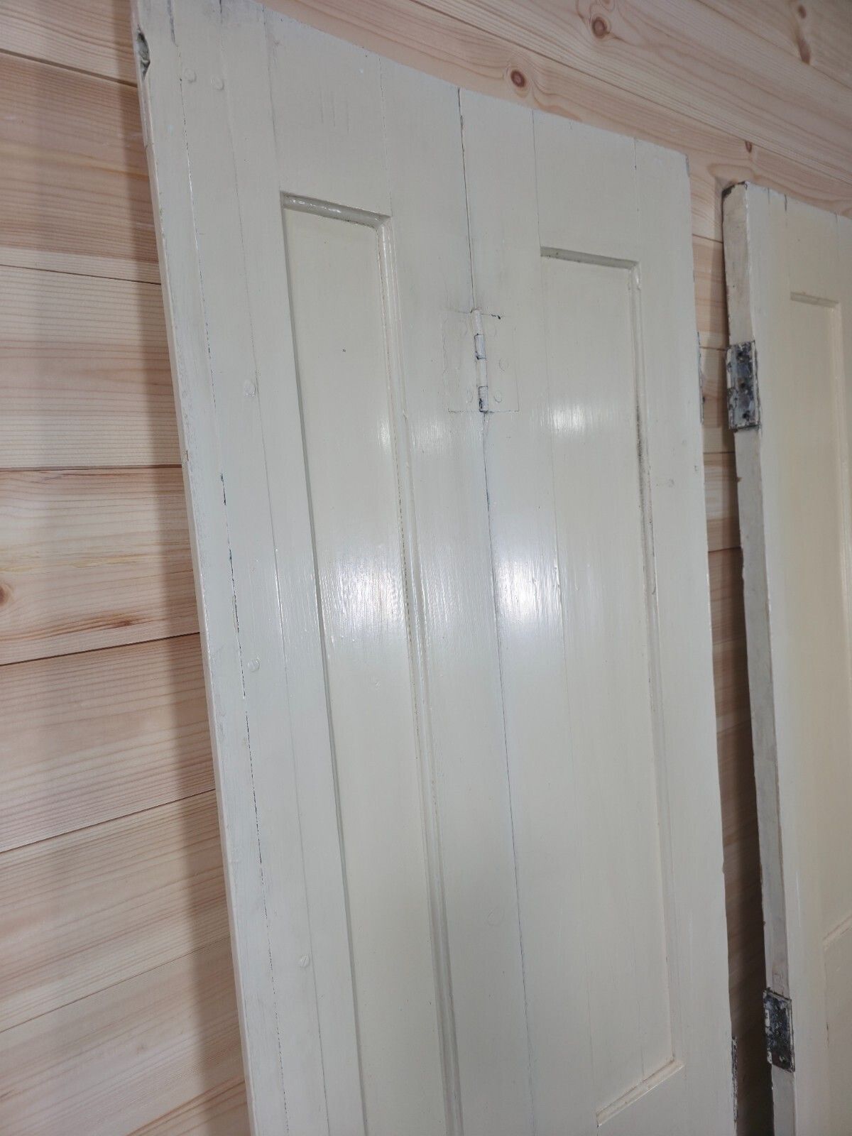 photo furniture Vintage French Wooden Pine Bi Folding Window Door Shutters Screen Room Divider