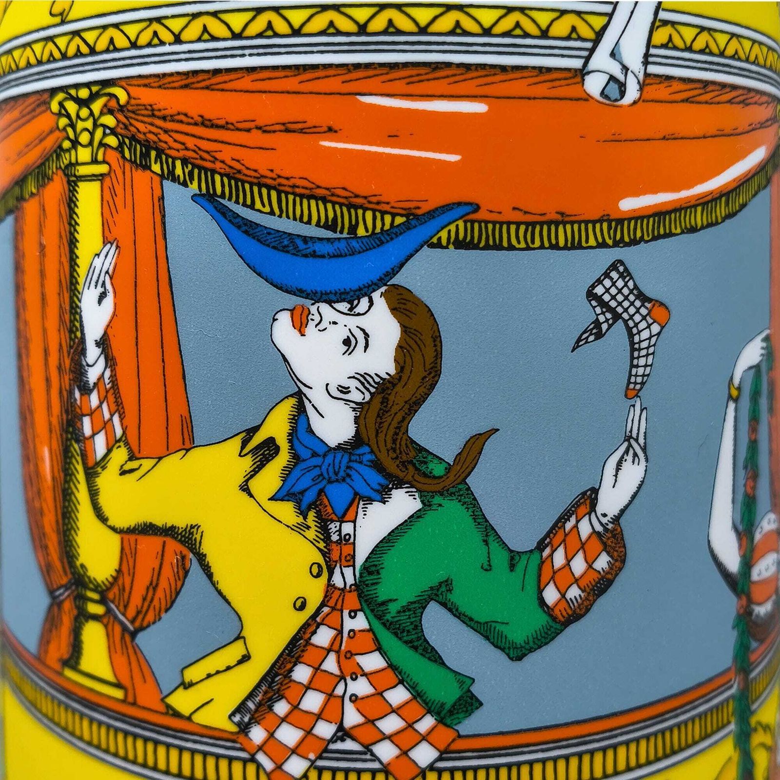 photo buy 1990s Gorgeous "Commedia Dell'arte" Table Lamp By Piero Fornasetti For Antonangeli.