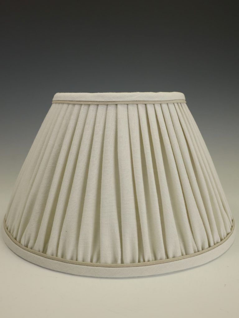 Large Empire Lampshade – Ecru With Stucco | Handmade In The Uk