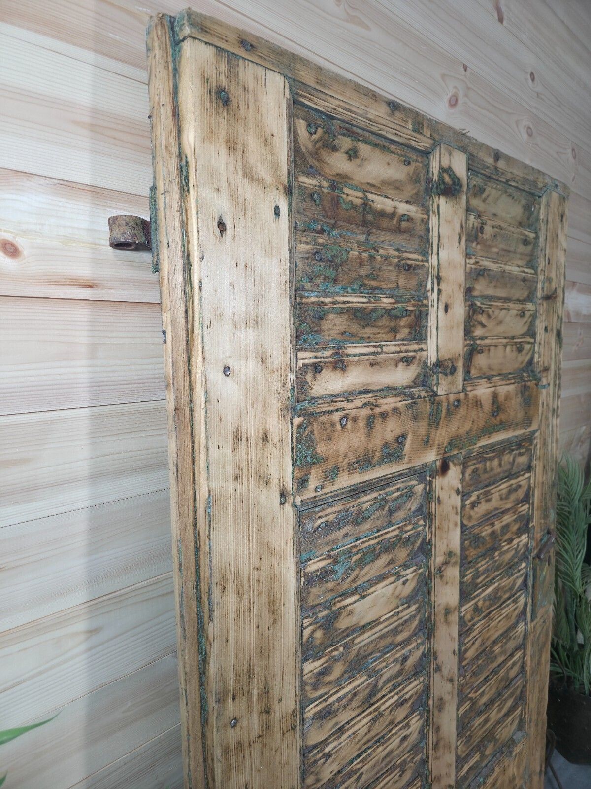Antique French Rustic Wooden Vineyard Cellar Door photo 285.0
