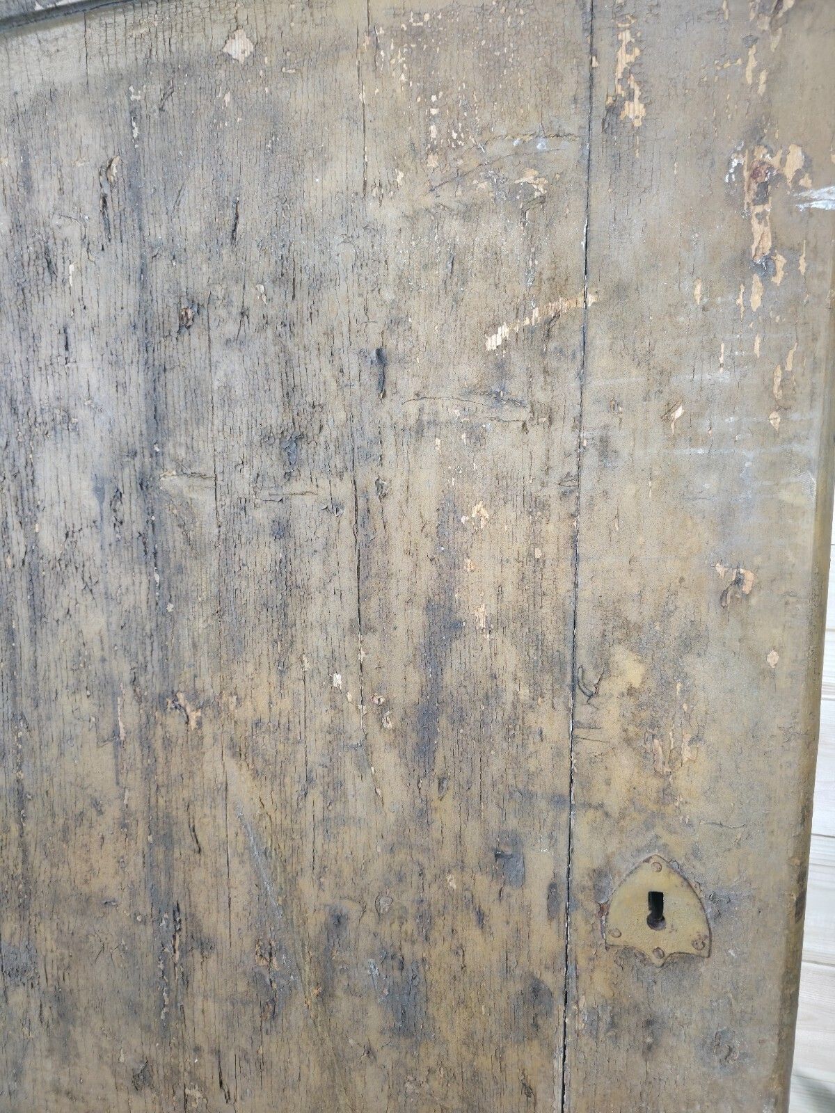 Home Fixtures Antique French 19th Century Rustic Wooden Vineyard Cellar Door photo