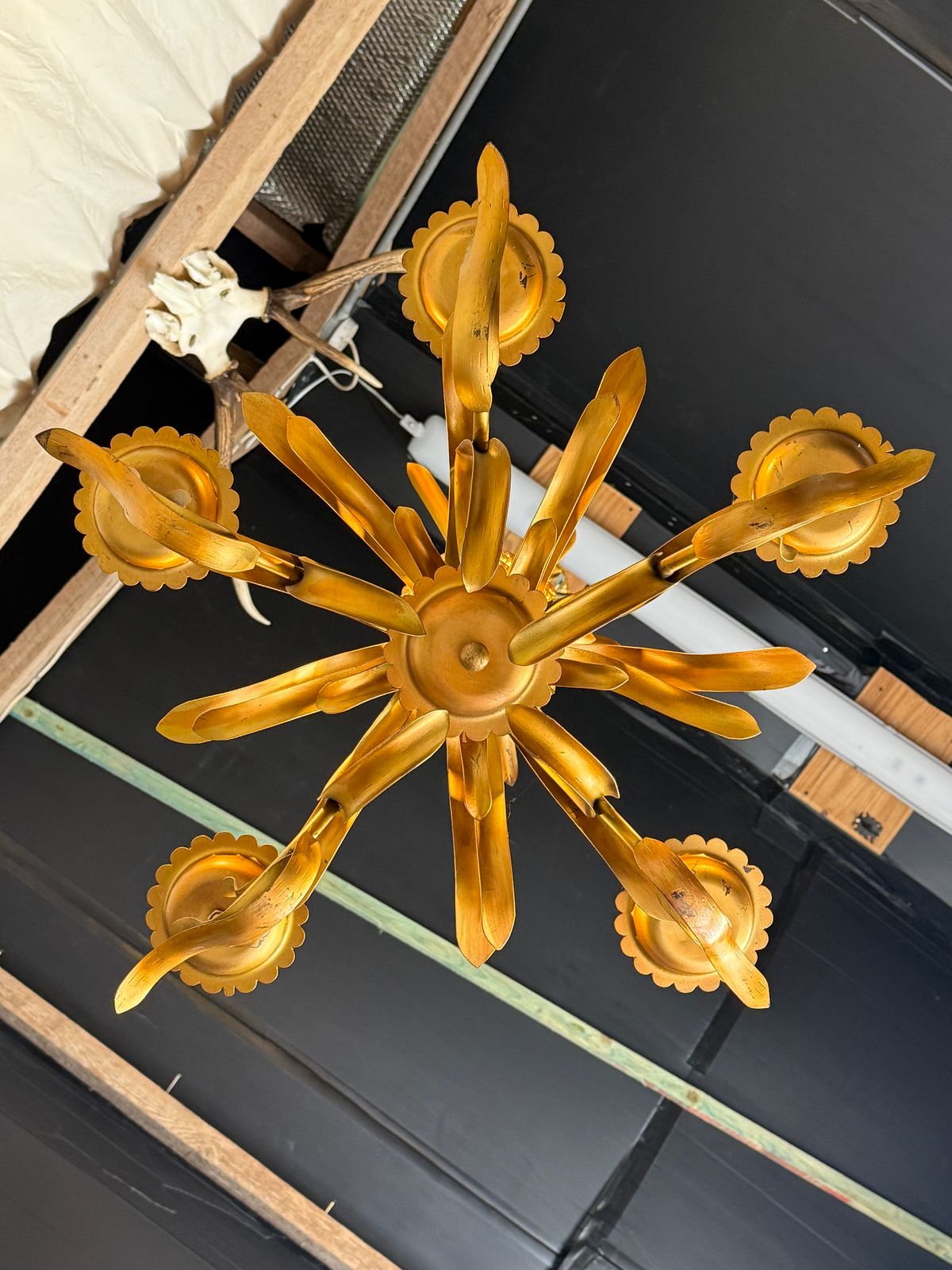 Gold Pineapple Pendant Chandelier By Graham And Green photo 325.0