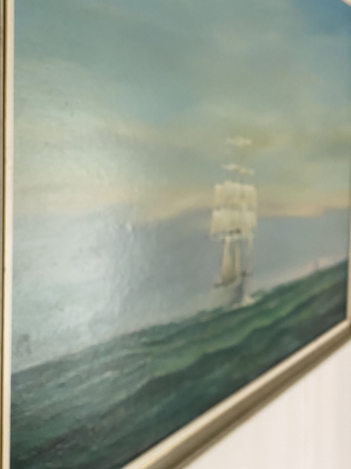 Art A Cumming Scottish Artist, 1970s  Ayrshire Coast photo