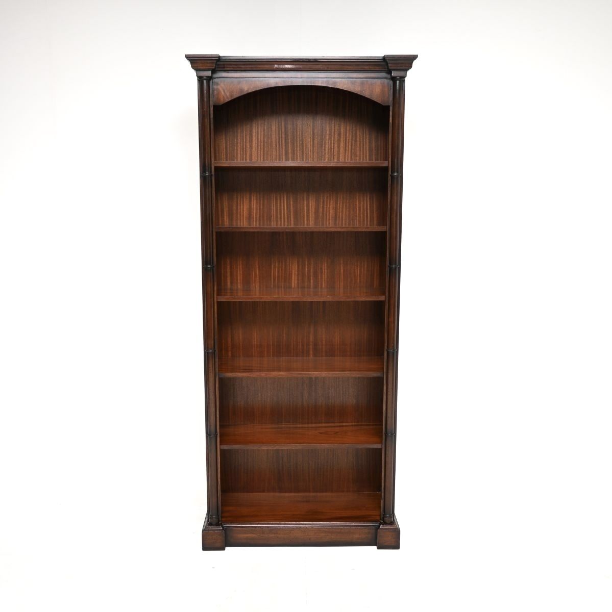 Antique Georgian Style Mahogany Open Bookcase photo furniture