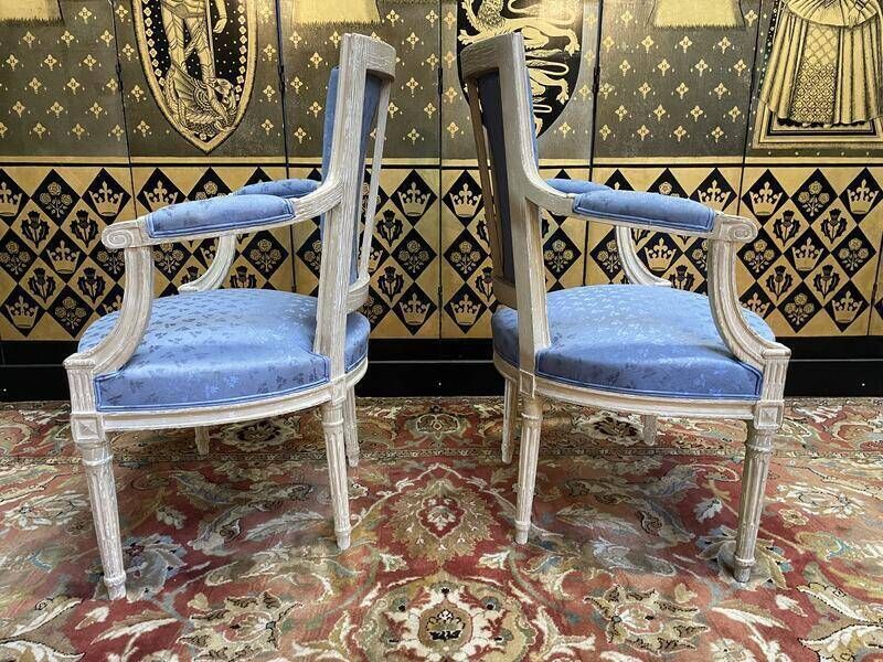 Pair Of Louis XVI Style Cabriolet Armchairs photo 312.0