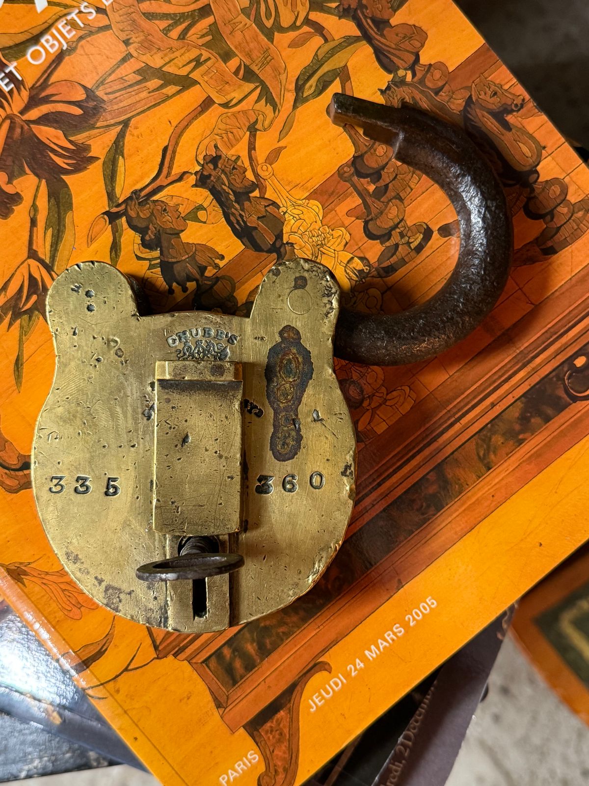 Brass Chubbs Of London St Paul’s Chyd Antique Padlock With Original Working Key photo for sale