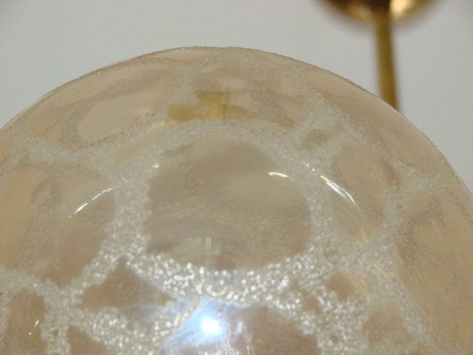 photo furniture Vintage Hanglamp uit de jaren 1970 | Messing, Aluminium en Glas | 6x E14