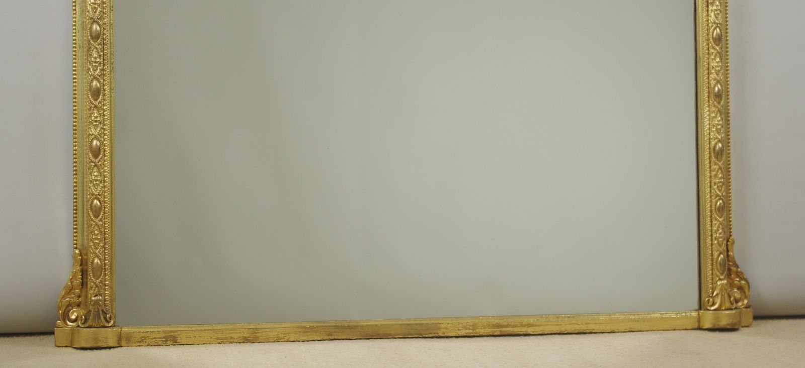 Victorian Gilt Overmantle Mirror photo vintage