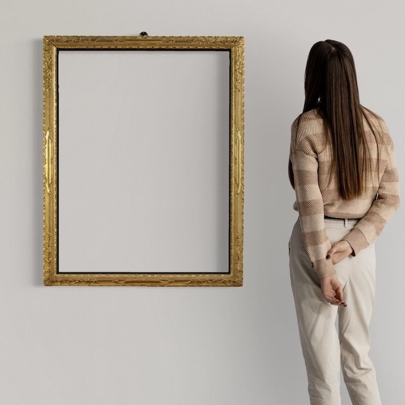 Antieke Vergulde Italiaanse Lijst uit de 19e Eeuw photo furniture