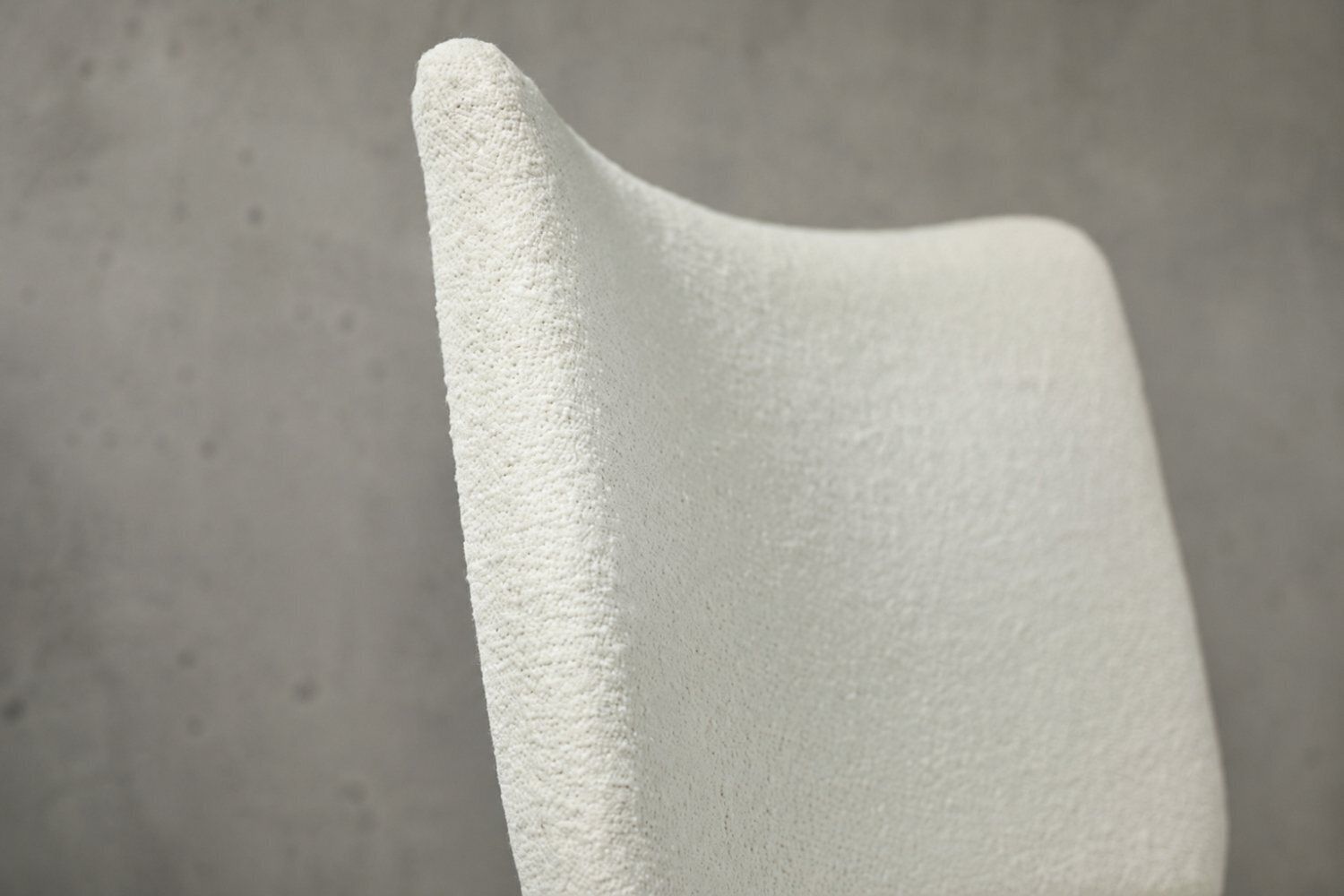 5852.0 Mid Century Norwegian Modern Teak And White Bouclé Lounge Chair, 1960s photo