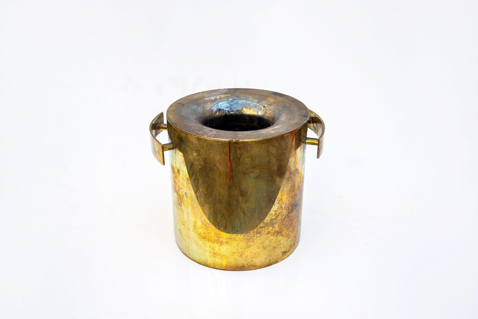 Handgemaakt Verzilverd Metalen Cocktailset Van Cassetti, Italië, Jaren 1970, Set Van 5 photo for sale
