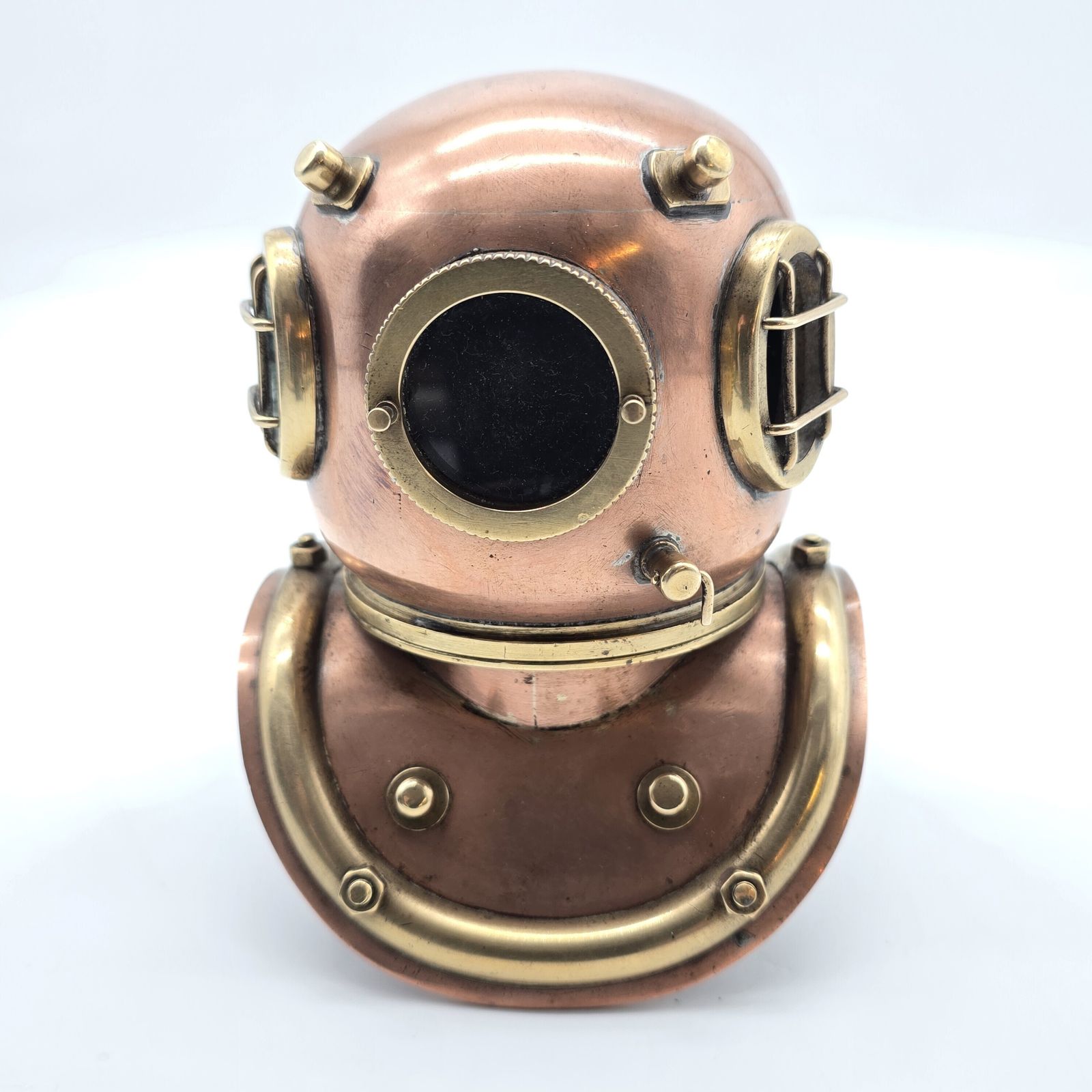 Miniature Copper Divers Helmet In A 19th Century Style. Circa 1930 photo vintage