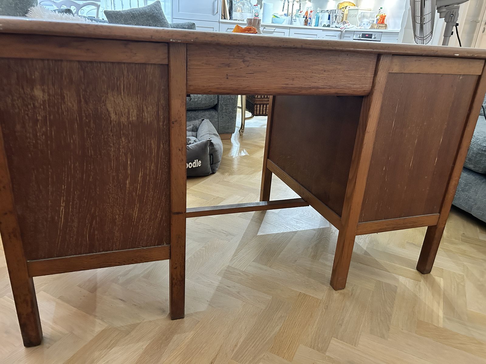photo for sale Antique Wooden Teacher Desk